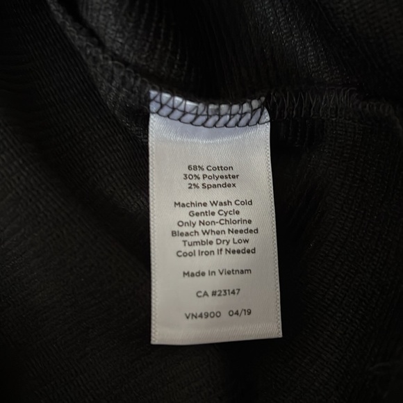 Talbots Black Textured Zip Back Top - Picture 6 of 7